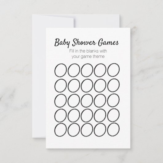 Sjabloon voor babyshower spel cirkel (Voorkant)
