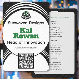 Sjabloon voor badge voor verkopers op bedrijfsconv