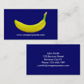 Sjabloon voor banaanvisitekaartjes visitekaartje (Voorkant / Achterkant)