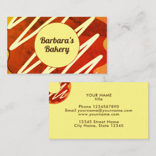 Sjabloon voor banketbakkerij visitekaartje