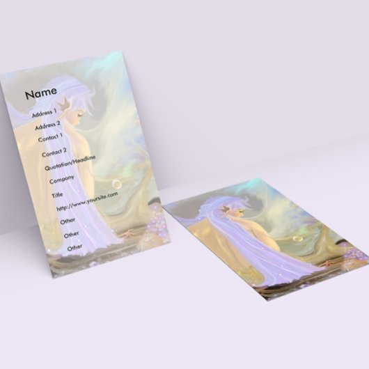 Sjabloon voor bedrijfskaart voor Mermaid Visitekaartje