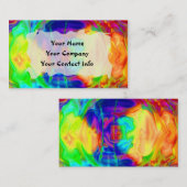 Sjabloon voor bedrijfskaart voor regenboogpool visitekaartje (Voorkant / Achterkant)