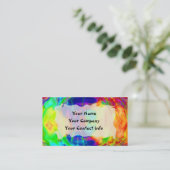 Sjabloon voor bedrijfskaart voor regenboogpool visitekaartje (Staand voorkant)