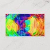 Sjabloon voor bedrijfskaart voor regenboogpool visitekaartje (Achterkant)