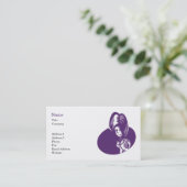 Sjabloon voor bedrijfskaart voor Wellness Visitekaartje (Staand voorkant)