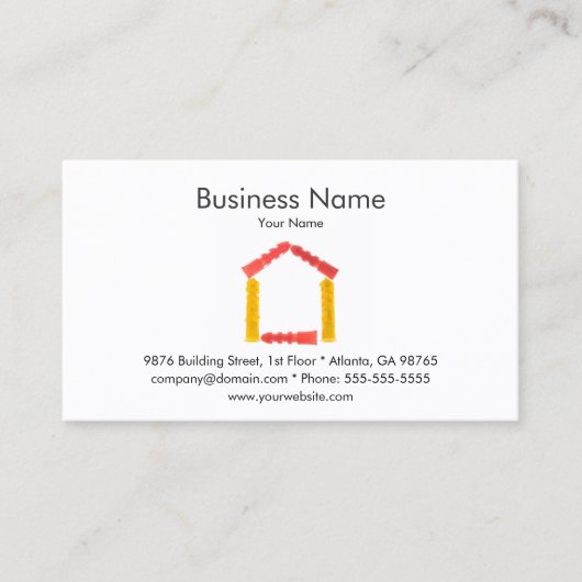 Sjabloon voor bedrijfskaarten maken en repareren visitekaartje (Voorkant)