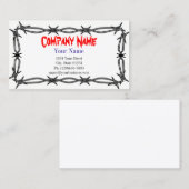 Sjabloon voor bedrijfskaarten met enkelzijdige ond visitekaartje (Voorkant / Achterkant)