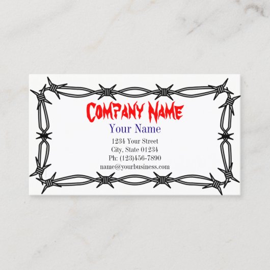 Sjabloon voor bedrijfskaarten met enkelzijdige ond visitekaartje (Voorkant)