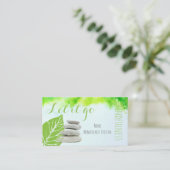 Sjabloon voor bedrijfskaarten met opening achteree visitekaartje (Staand voorkant)