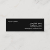 sjabloon voor bedrijfskaarten mini visitekaartje (Achterkant)