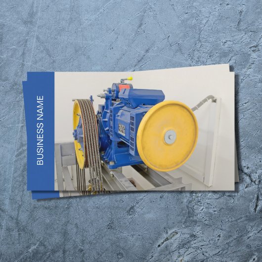 Sjabloon voor bedrijfskaarten van de machine visitekaartje