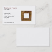 Sjabloon voor bedrijfskaarten van hout Lijst Visitekaartje (Voorkant / Achterkant)