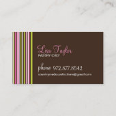 Sjabloon voor bedrijfskaarten van verzekeringen visitekaartje (Achterkant)