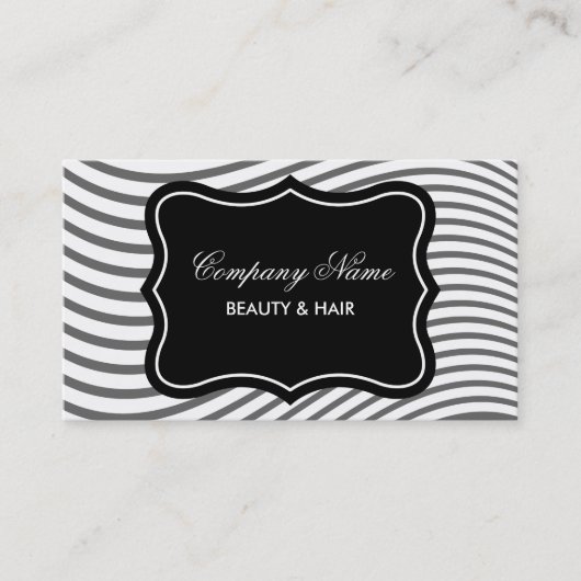 Sjabloon voor bedrijfskaarten voor haar en schoonh visitekaartje (Voorkant)