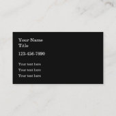 Sjabloon voor bedrijfskaarten voor kleine bedrijve visitekaartje (Achterkant)