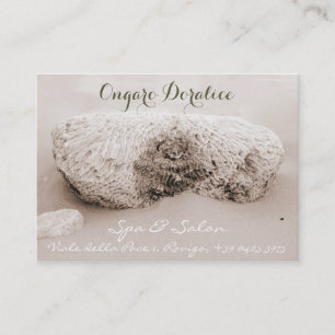 Sjabloon voor bedrijfskaarten voor spa, salon en w visitekaartje