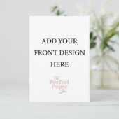 Sjabloon voor behuizing of reactiekaart (3,5 x 5 i (Staand voorkant)