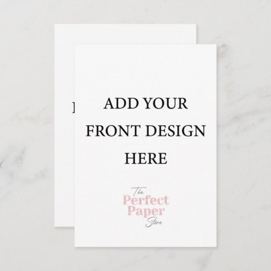 Sjabloon voor behuizing of reactiekaart (3,5 x 5 i (Voorkant / Achterkant)