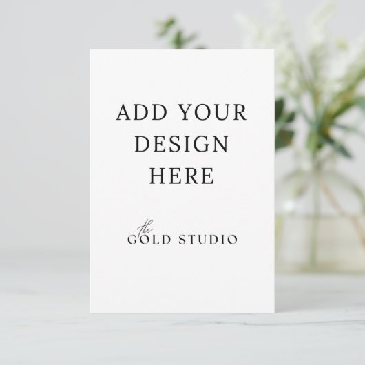 Sjabloon voor behuizing of reactiekaart (3,5 x 5 i (Staand voorkant)