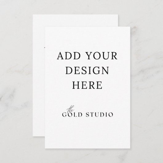 Sjabloon voor behuizing of reactiekaart (3,5 x 5 i (Voorkant / Achterkant)