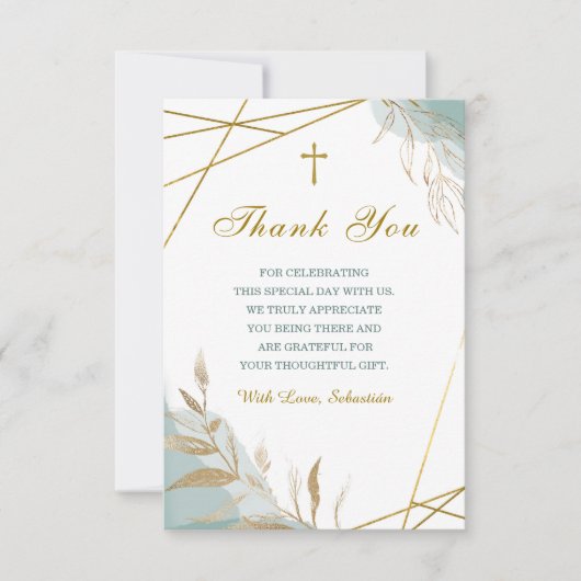 Sjabloon voor bevestiging van dank (Voorkant)