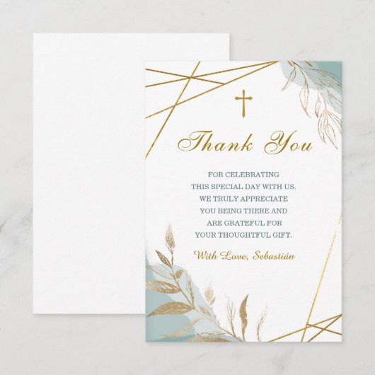 Sjabloon voor bevestiging van dank (Voorkant / Achterkant)