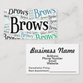 Sjabloon voor bewerkbare beenobjecten visitekaartje (Voorkant / Achterkant)