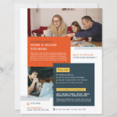 Sjabloon voor bijles in flyers (Voorkant)