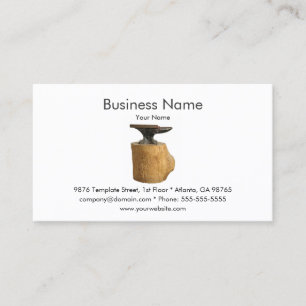 Sjabloon voor Blacksmith Business Card Visitekaartje