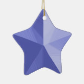  Sjabloon voor blauw kerstkerstversiering Keramisch Ornament (Rechts)