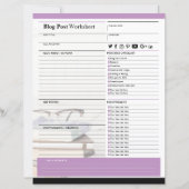 Sjabloon voor blogberichtenplanner (Voorkant)