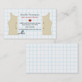 Sjabloon voor bonnen naaien en wijzigen van visite visitekaartje (Voorkant / Achterkant)