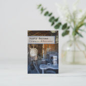 Sjabloon voor bouw en visitekaartjes van de bouwer (Staand voorkant)