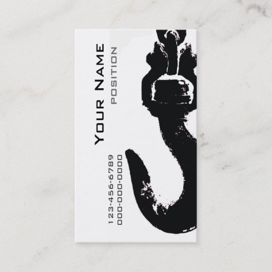 sjabloon voor bouwvergunning visitekaartje (Voorkant)