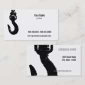 sjabloon voor bouwvergunning visitekaartje (Voorkant / Achterkant)