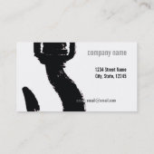 sjabloon voor bouwvergunning visitekaartje (Achterkant)