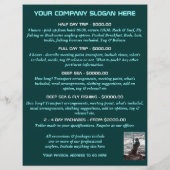 Sjabloon voor brochures en folders - pas aan (Achterkant)