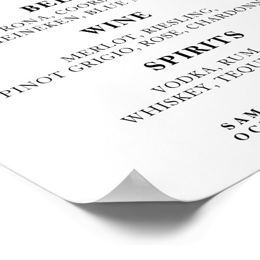 Sjabloon voor bruiloft poster (Hoek)