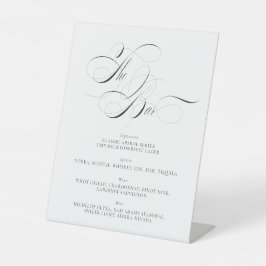 Sjabloon voor bruiloft reclamebord met voetstuk