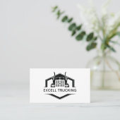 Sjabloon voor Business Card Trucking Services Visitekaartje (Staand voorkant)