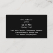 Sjabloon voor Business Card Trucking Services Visitekaartje (Achterkant)