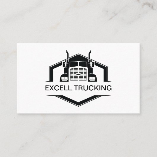 Sjabloon voor Business Card Trucking Services Visitekaartje (Voorkant)