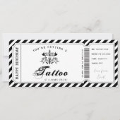 Sjabloon voor cadeaubon voor een tattoo op maat kaart (Voorkant)