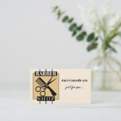 Sjabloon voor cadeaubonnen voor Barber-winkel Kortingskaartje (Staand voorkant)