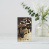 sjabloon voor café-visitekaartje visitekaartje (Staand voorkant)