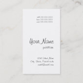 sjabloon voor café-visitekaartje visitekaartje (Achterkant)