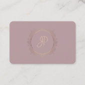 Sjabloon voor calligrafisch script Modern Monogram Visitekaartje (Voorkant)