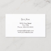 Sjabloon voor Chocolade Winkelkaart Visitekaartje (Achterkant)