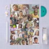 Sjabloon voor collage van 24 willekeurig overlappe tissuepapier (Craft)