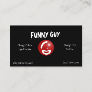 Sjabloon voor comedy-entertainmentlogo's visitekaartje